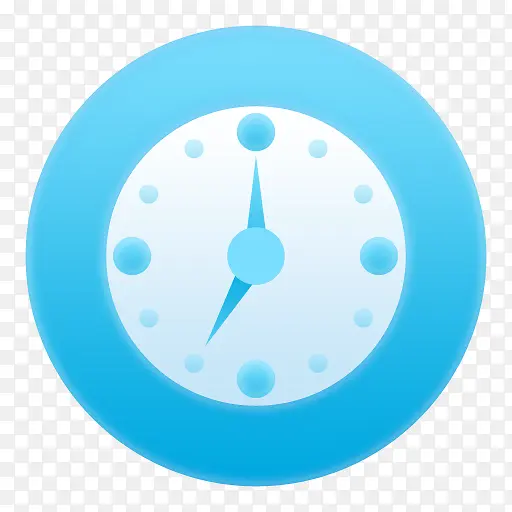 时钟一些很酷的蓝色图标