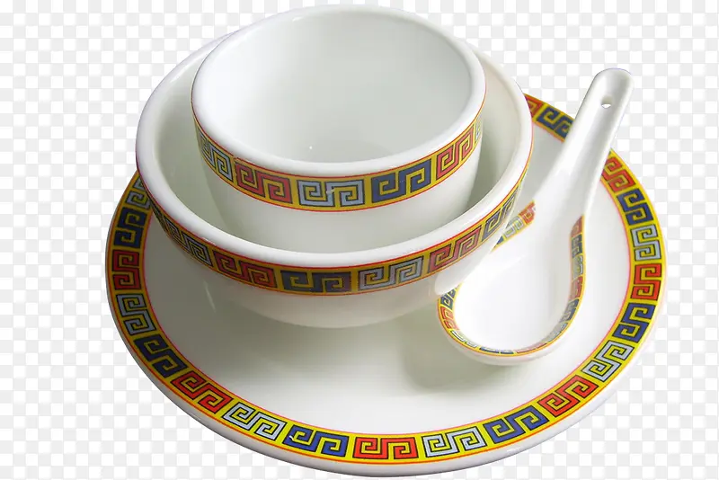 彩色花边陶瓷勺子餐具套装