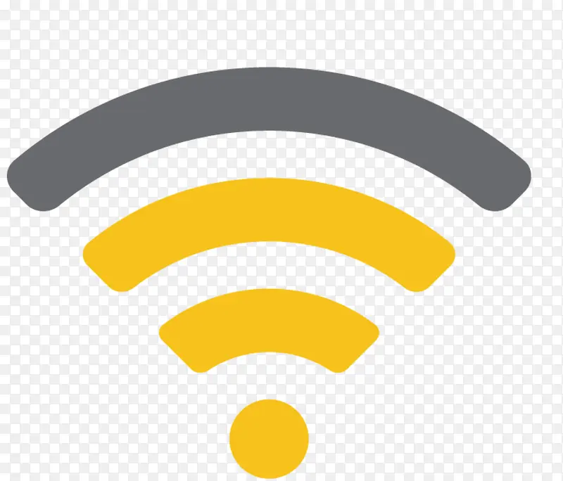 黄灰色手机wifi信号格