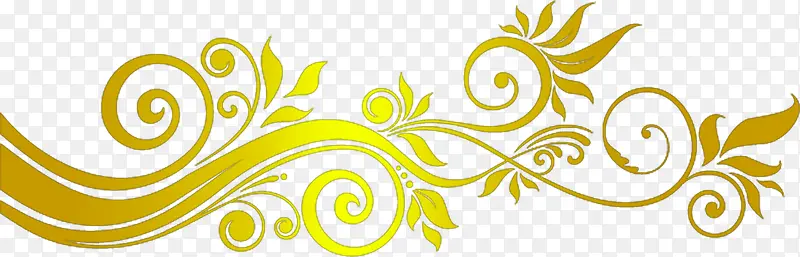 金色螺旋藤蔓花纹欧式花纹