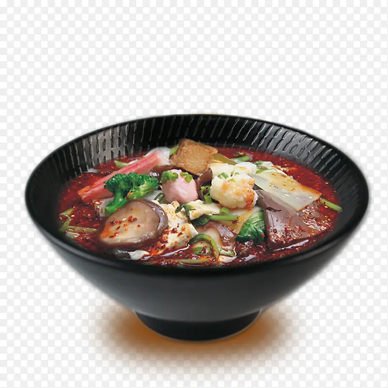 冒菜红汤火锅美食