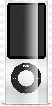iPod纳米白苹果图标该