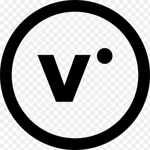 VIRB标志社会圆形按钮图标