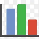 统计数据酒吧Google +界面图标