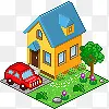 像素房子Pixel-House-icons