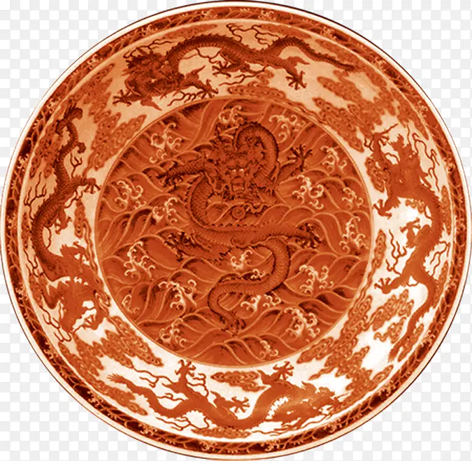 春节古典元素造型圆盘