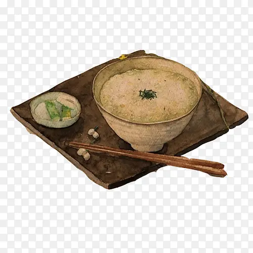 韩式米饭手绘画素材图片