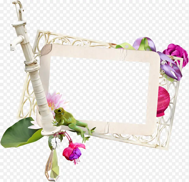 花朵装饰相框
