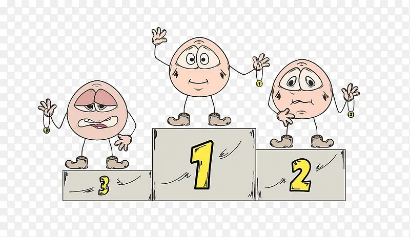 站在颁奖台的前三名PNG图片素材下载_图片编号8782354-PNG素材网
