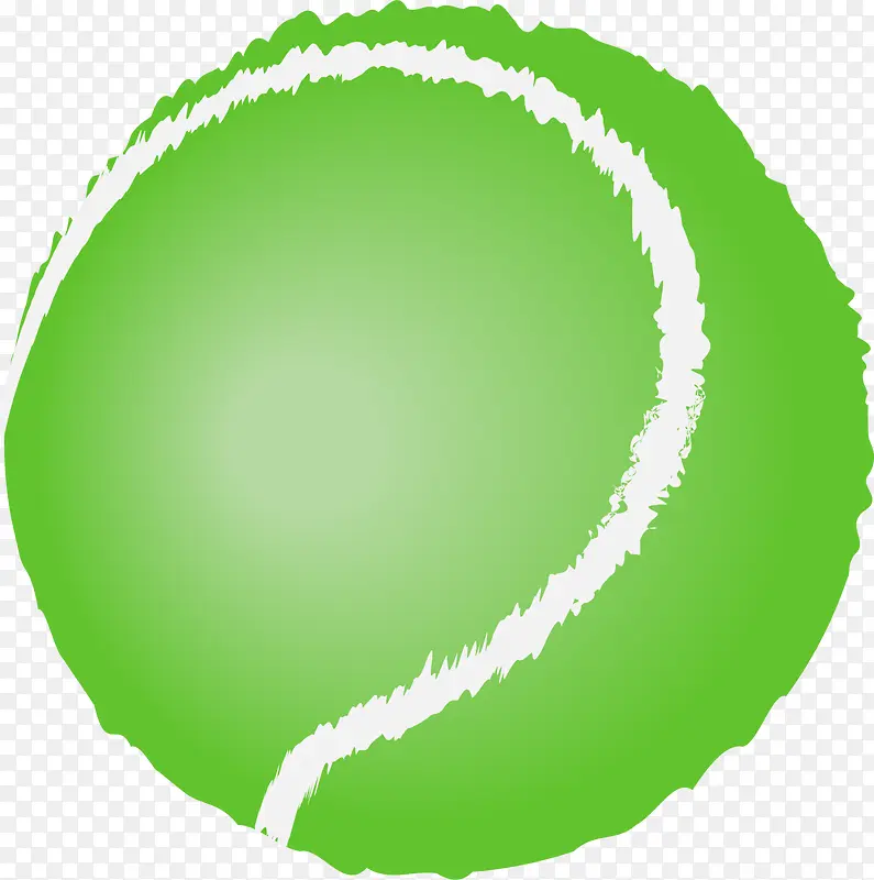 绿色简约网球