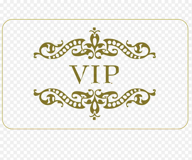 VIP花纹素材矢量