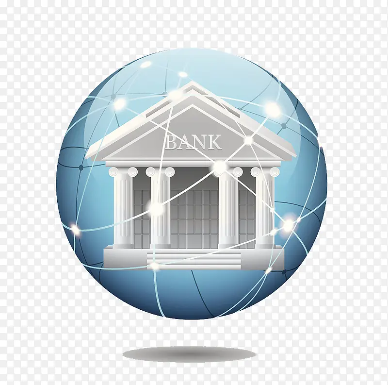 全球银行交易图标