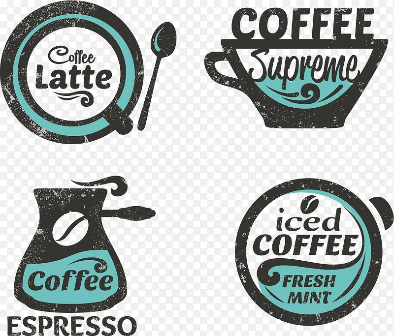 浓缩咖啡咖啡矢量素材