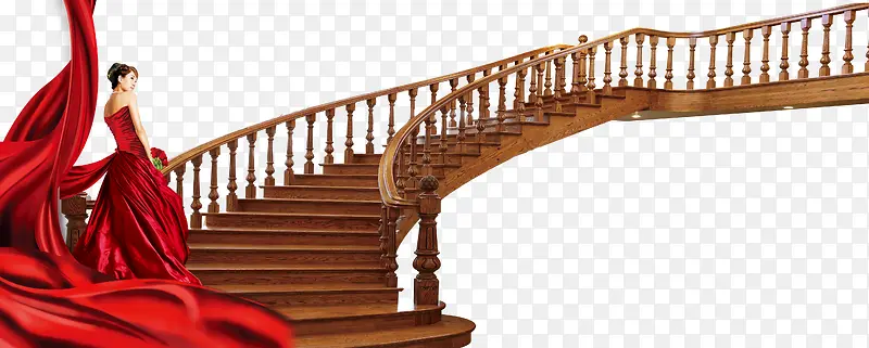 棕色楼梯