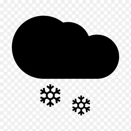 天气预报下雪标志图标
