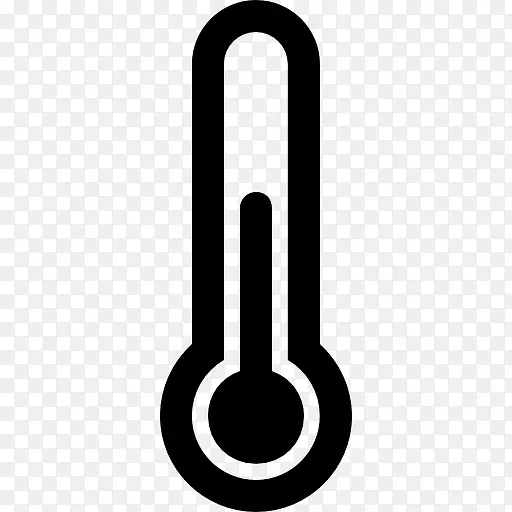 温度计工具符号图标