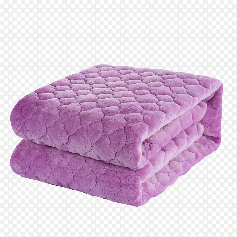 雪清紫法兰绒床垫