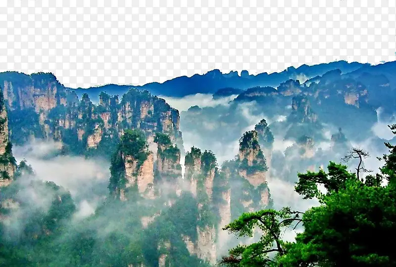 漂亮的张家界山峰PNG图片素材下载_图片编号8796038-PNG素材网