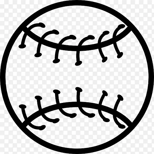 棒球球轮廓图标