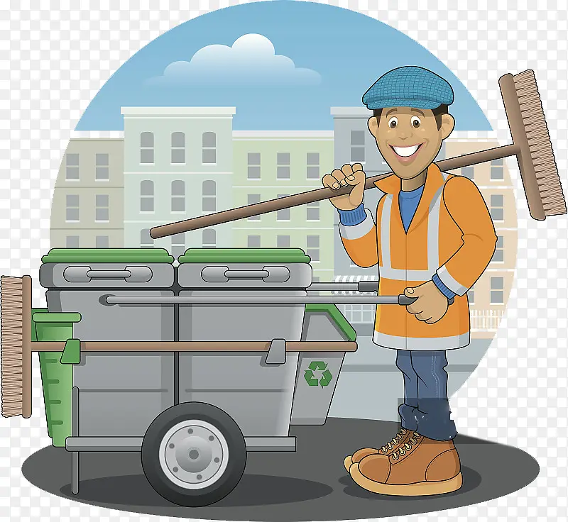 街道环卫清洁工人