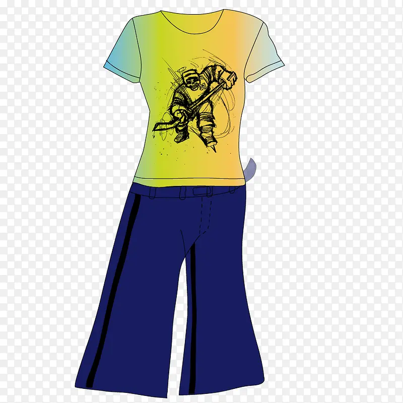 矢量女装服装设计图