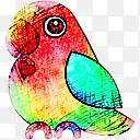 鹦鹉小鸟动物卡通元素