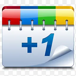 Google+1日历图标