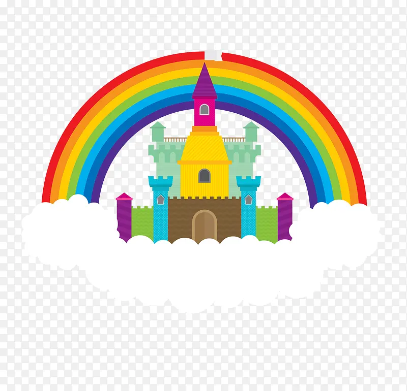 彩虹下的城堡