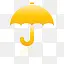 伞超级单黄图标
