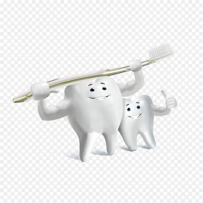 白色牙齿牙刷包装