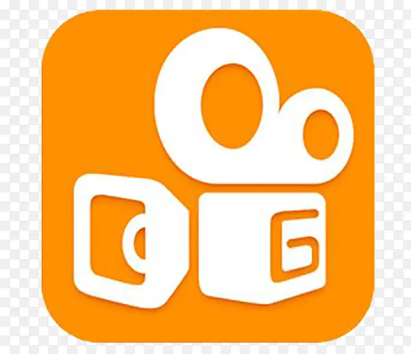 短视频橙色logo设计