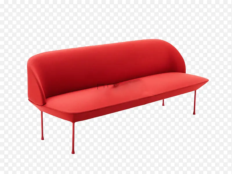 大红色长条椅子沙发