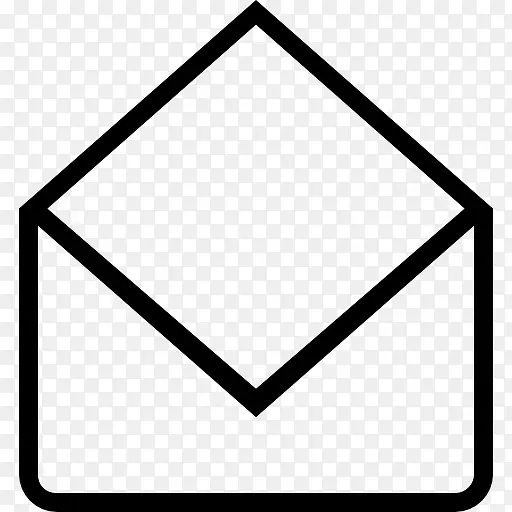 打开电子邮件信封仰泳标志图标