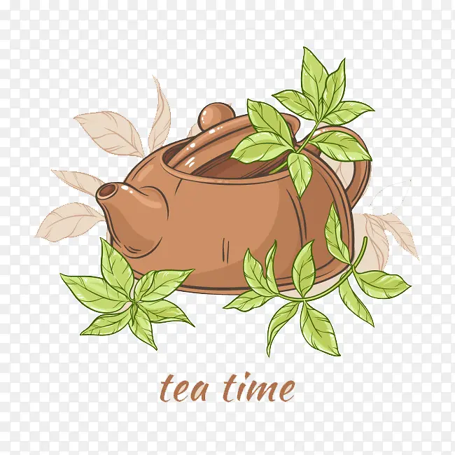 茶壶上的茶叶