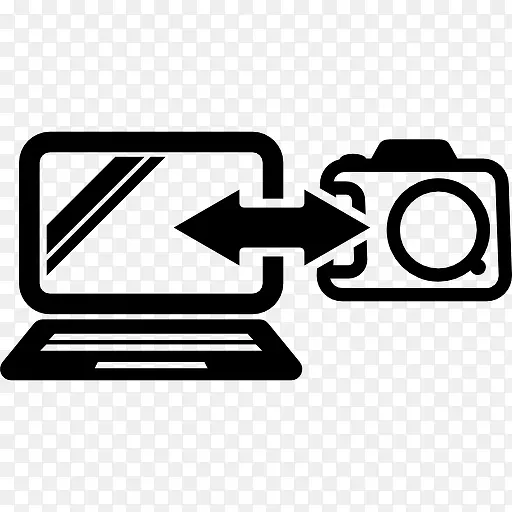 相机连接笔记本电脑接口符号图标