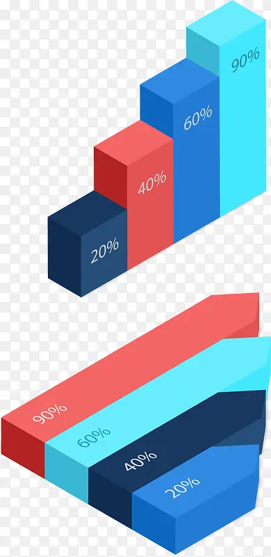 矢量手绘柱状图