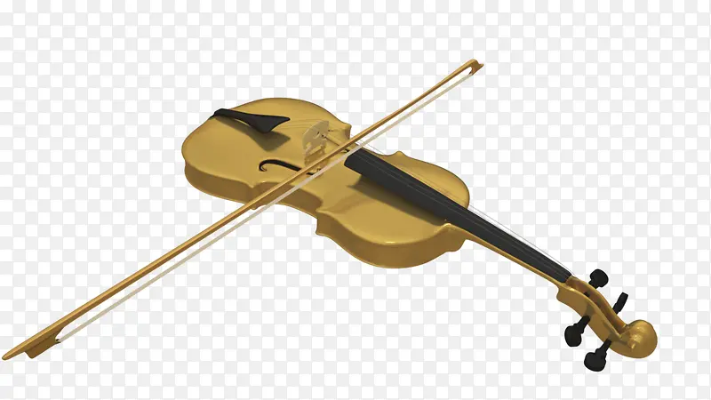黄色复古小提琴