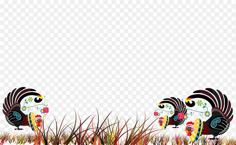 中国风鸡年插画