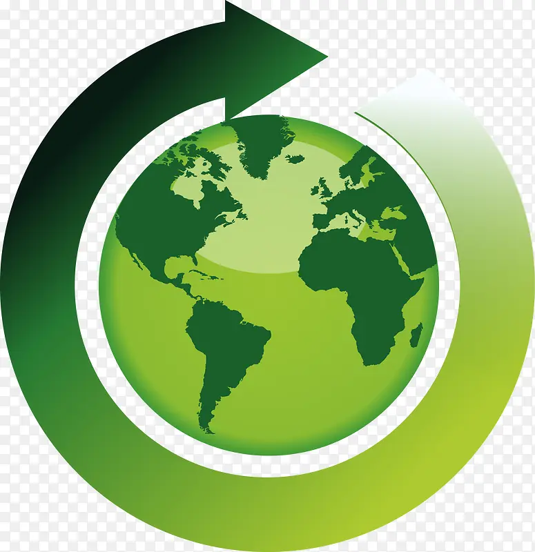 绿色节能环保地球图