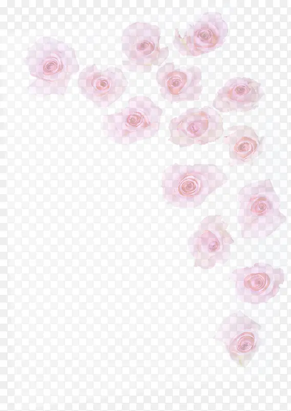 粉色玫瑰浪漫婚礼海报图片