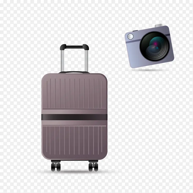 旅行社旅行箱包相机图标设计素材