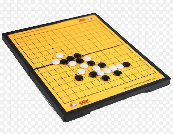 黄色磁力棋盘棋子素材