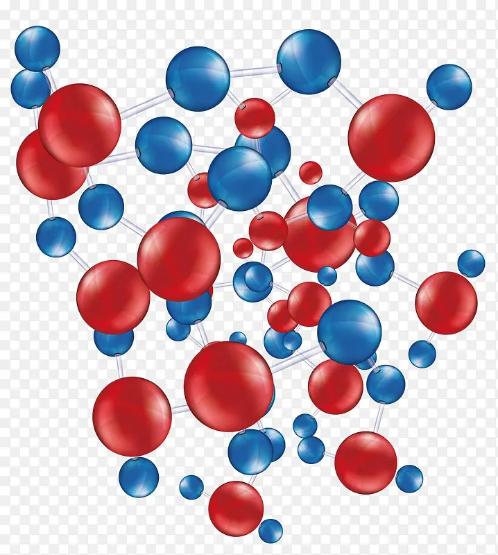 红色蓝分子结构