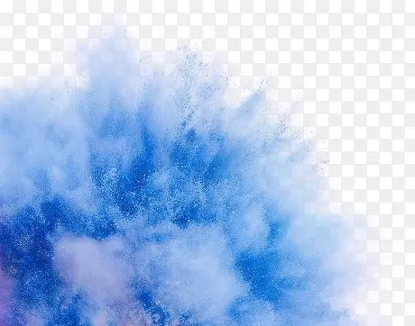 蓝色喷溅粉尘爆炸