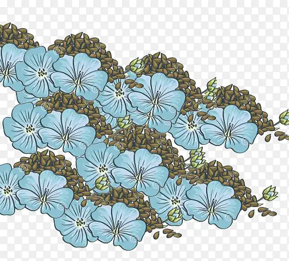 成堆的亚麻籽花PNG图片素材下载_图片编号8842418-PNG素材网