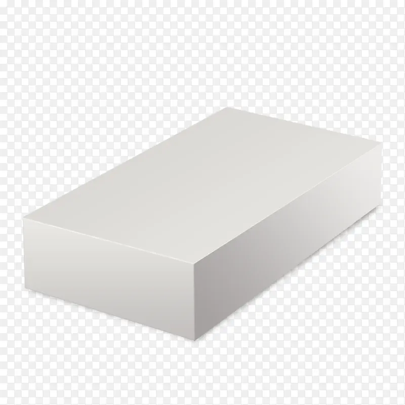 空白的长方形纸盒包装