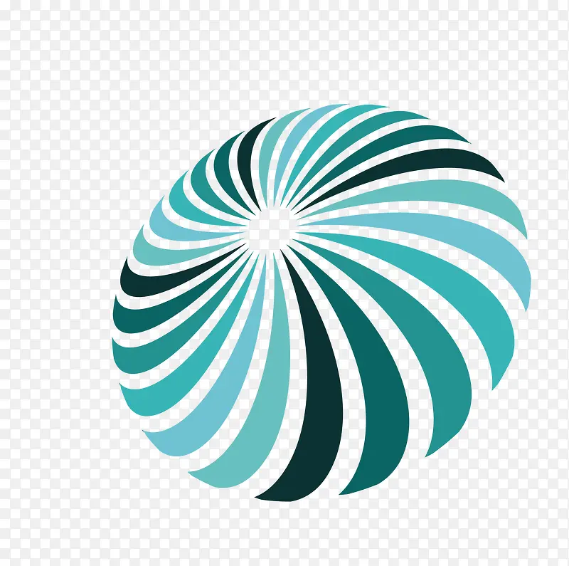 矢量创意商务logo绿色圆环