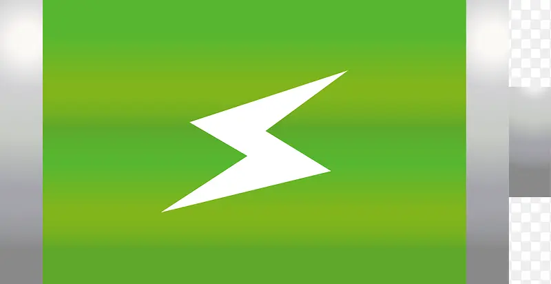 绿色闪电充电图标