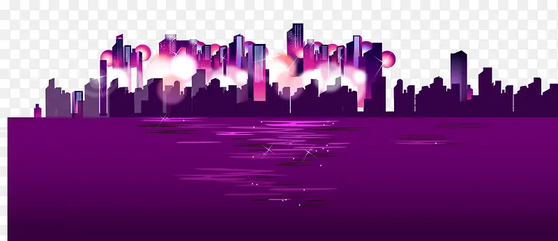 城市夜景矢量PNG图片素材下载_图片编号8843648-PNG素材网