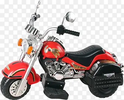 红色高清摩托车儿童玩具